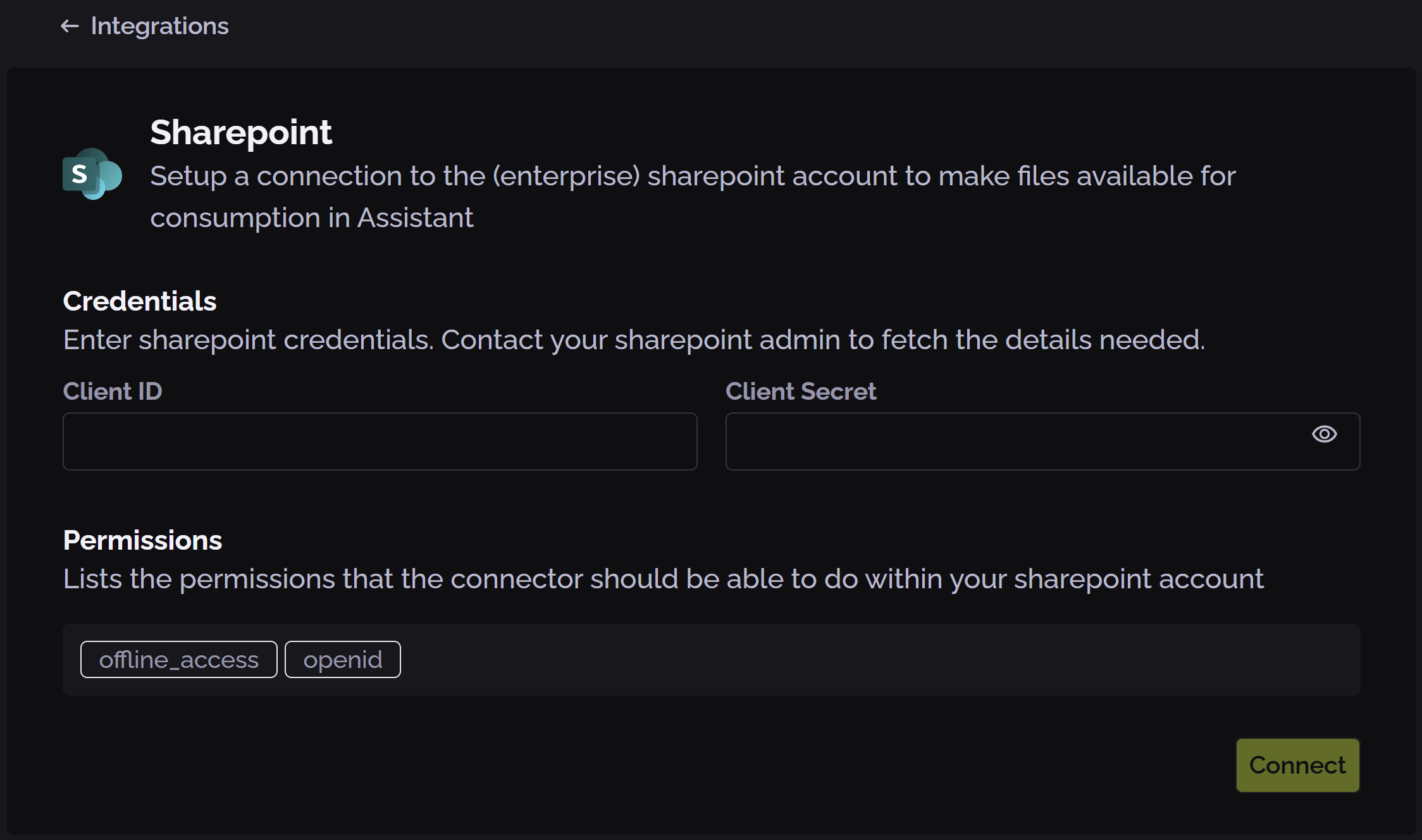 PhariaOS data soure integration - SharePoint