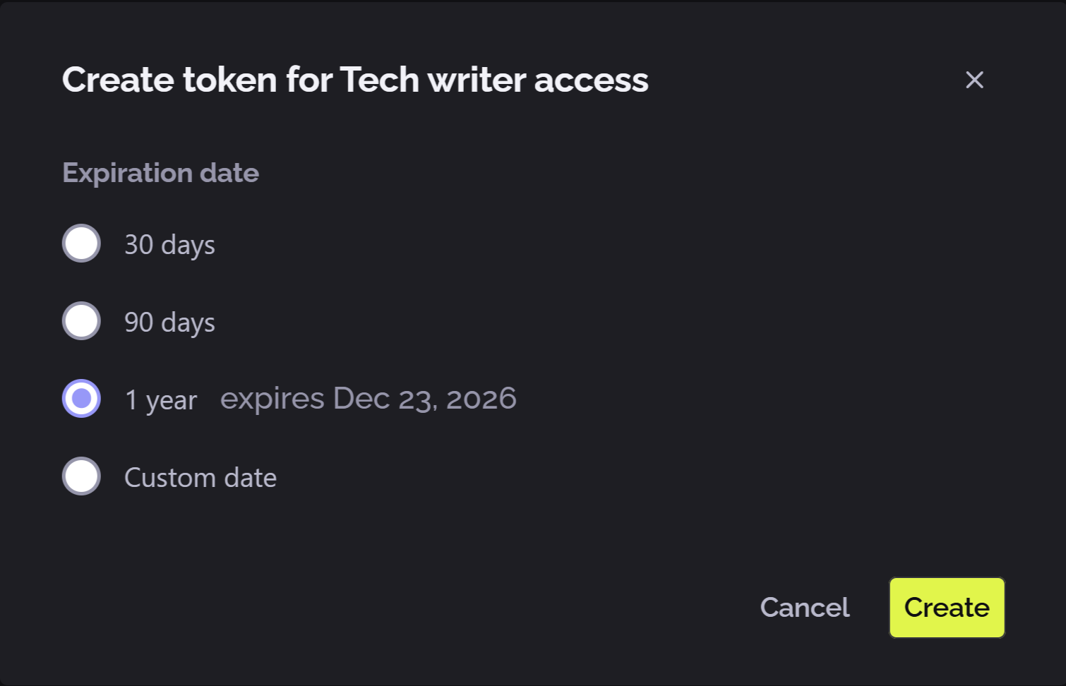 PhariaOS - create a new token