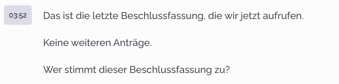 PhariaAssistant Transkription - Aufnahme anhören