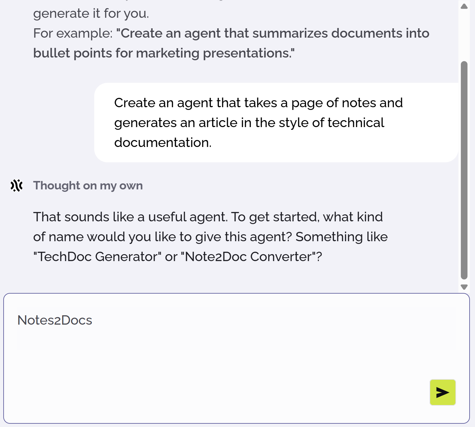 PhariaAssistant agent name