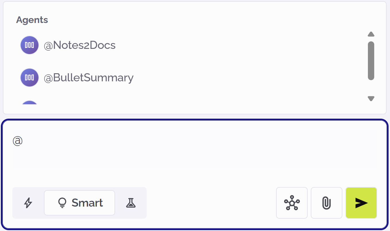 PhariaAssistant select an agent