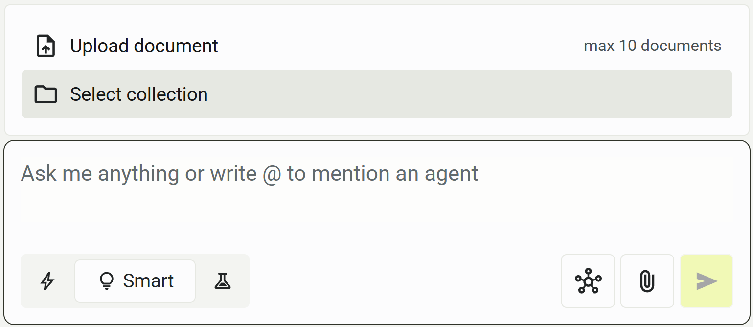 PhariaAssistant upload document in Chat
