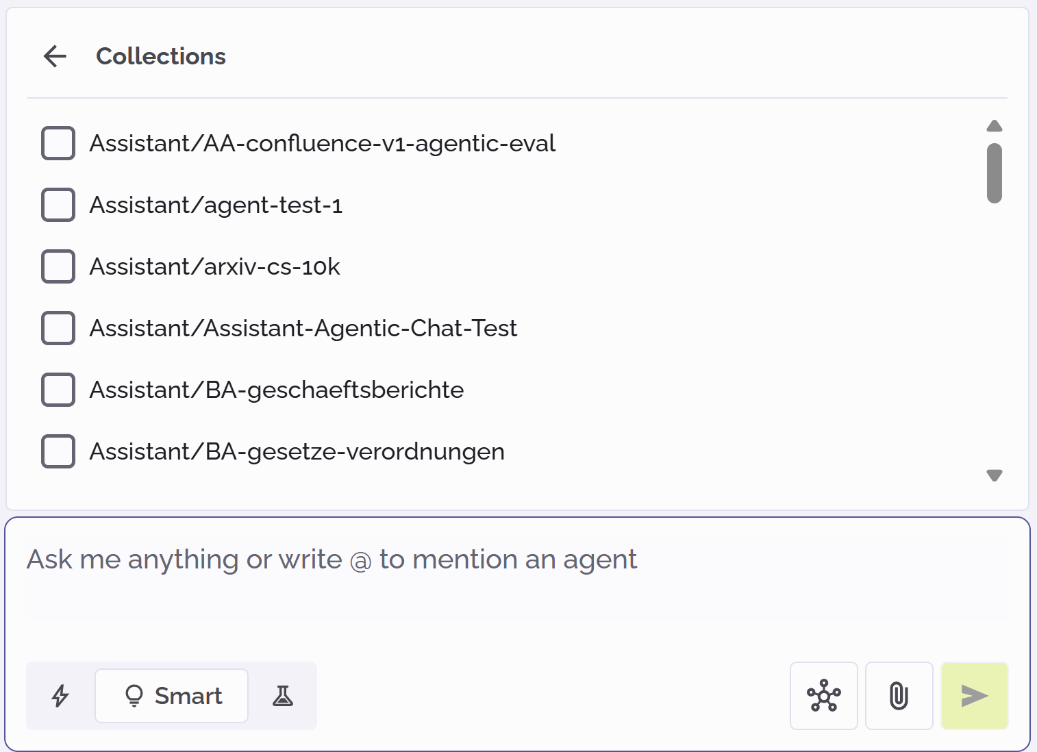 PhariaAssistant upload document in Chat