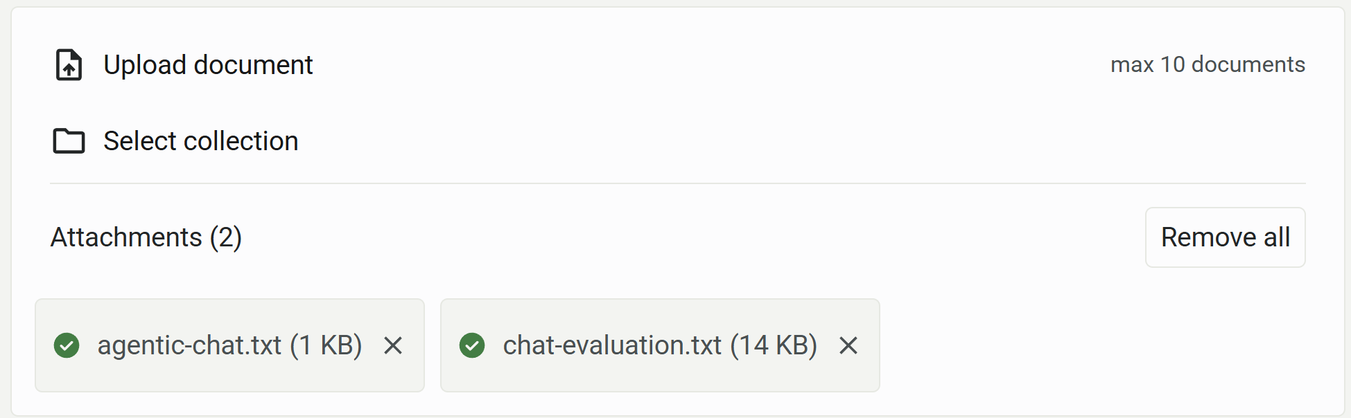 PhariaAssistant uploaded documents in Chat