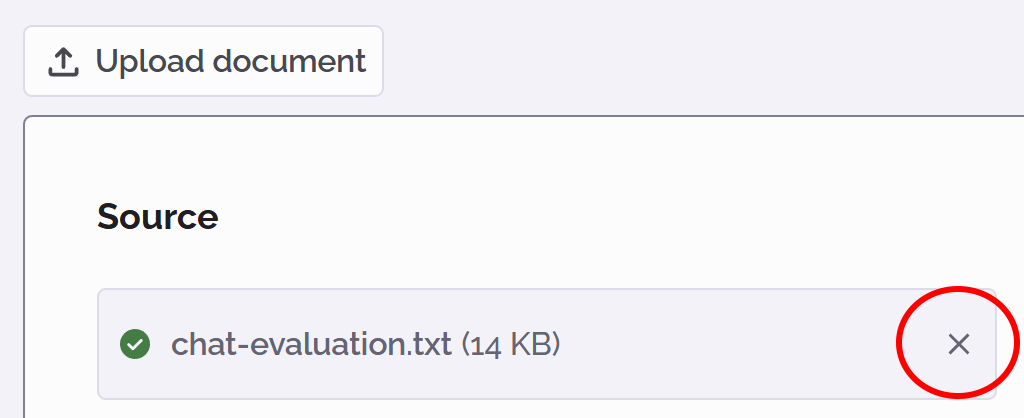 PhariaAssistant Summarization - remove document