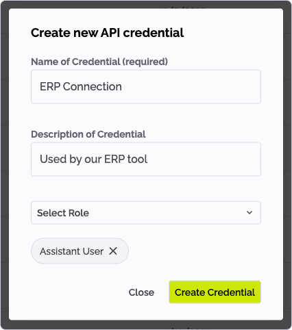 PhariaOS - create a new credential