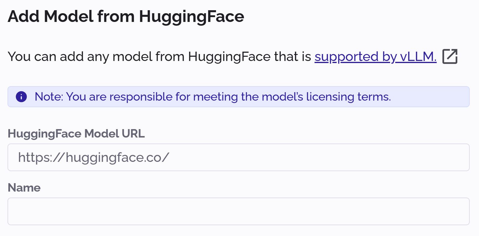 PhariaOS - specify a Hugging Face model