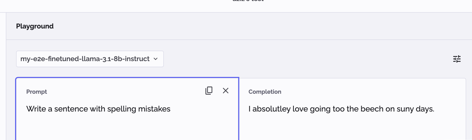 PhariaStudio - finetuning evaluation results
