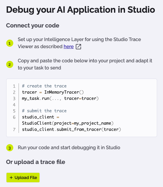 PhariaStudio - project view