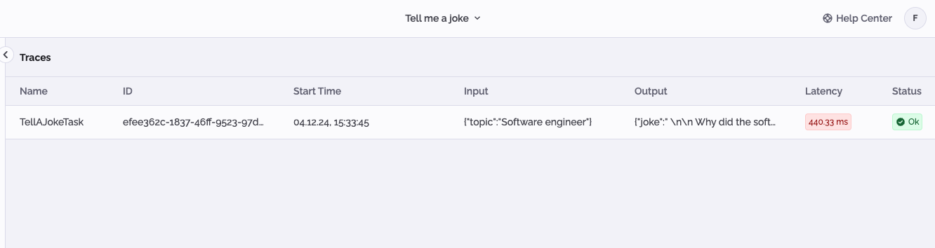 PhariaStudio - traces
