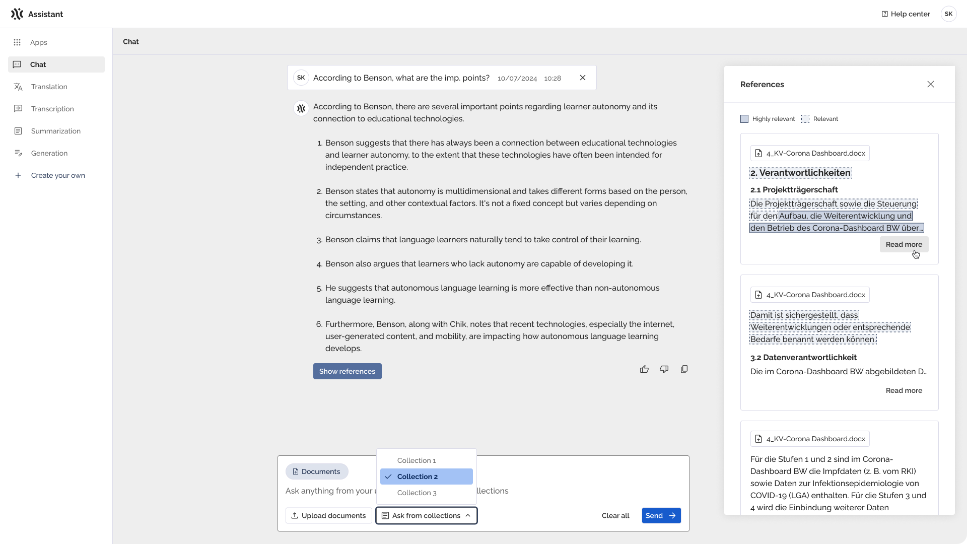 PhariaAssistant backend customization