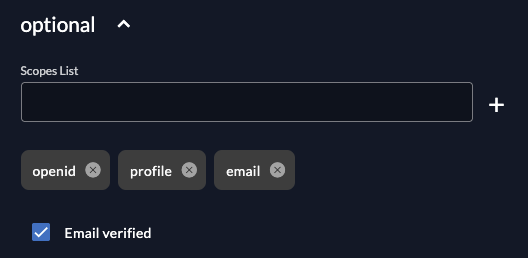 Zitadel email verified option